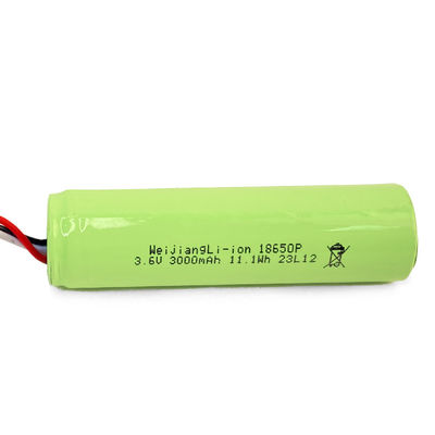 Buy 18650 Cell Battery 3.6v 3000mah Rechargeable Li Ion Battery For E-Bike / Scooters online manufacture