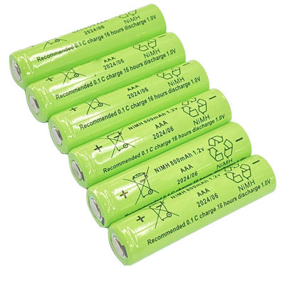 Buy Rechargeable Battery Cells Nimh 1.2v Cell Quick Charge Aaa Size Batteries 800mah 1100mah online manufacture