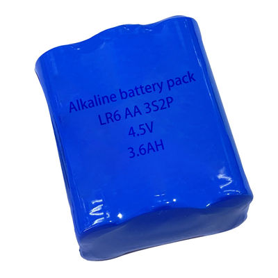 Buy MSDS AA Alkaline Battery Pack 3s2P 4.5V AA LR06 Batteries Blue online manufacture