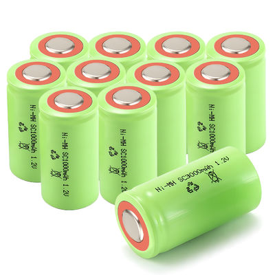 Buy Sc NiMH Batteries Sub C 4/5 1000mah 3000mah  1.2v Rechargeable Ni-MHBattery For Fire Emergency online manufacture
