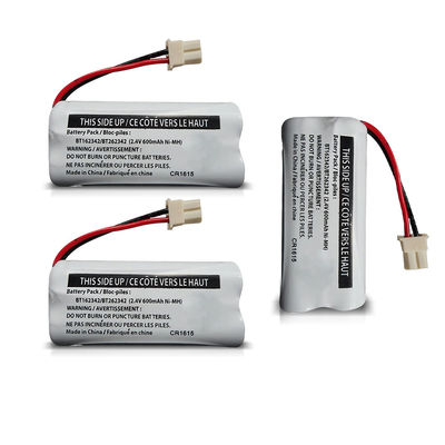 Buy 2S1P 2.4v 600mah Rechargeable Battery Pack For Solar Light Lamp Light online manufacture