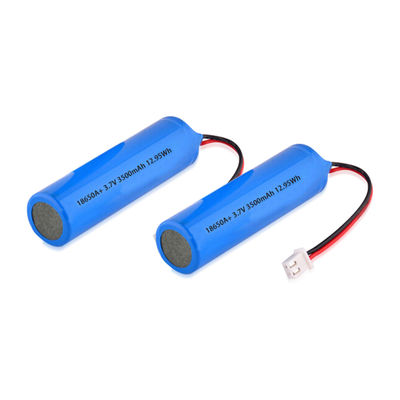 Buy Custom 3.7V 3500mAh Li-ion 18650 Rechargeable Battery with Socket for Kids Toys Mini Flashlight Small Fan online manufacture
