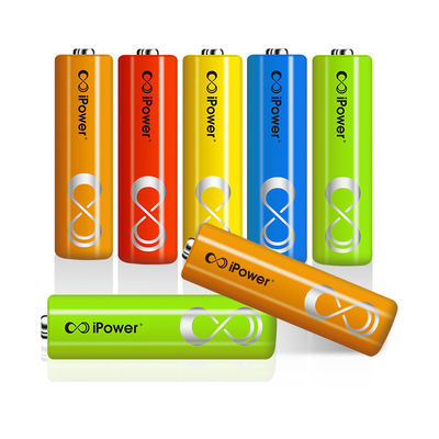 1800mAh نیکل فلز هیدرید باتری های AA با خود تخلیه کم دوستانه با محیط زیست