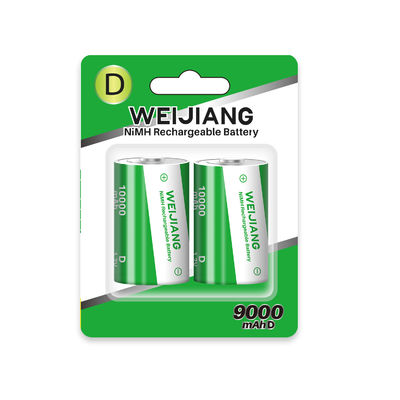 OEM Hight Capacity D nickel metal hydride battery charger long shelf life NIMH 9000mah