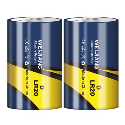 Mercury Free Alkaline Battery D Size 1.5V ZnO2 Alkaline D Size Battery