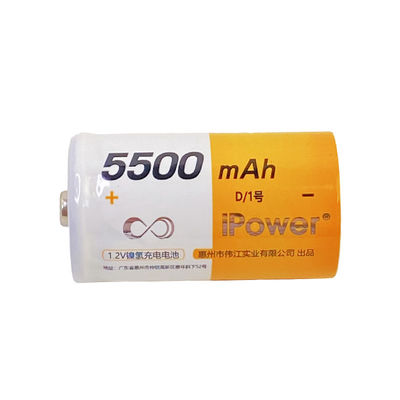 500 Cycles D NiMH Battery 5500mAh Rechargeable NiMH Battery
