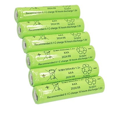 Customized AAA NiMH Battery Pack Low Self Discharge 1.2V 1100mAh