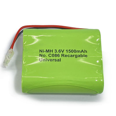 1500mah 3.6A AA NiMH ব্যাটারি প্যাক বিদ্যুৎ মিটার এবং সৌর আলো জন্য