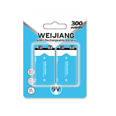 Rrgeable battery 9V 6F22 nimh battery 300mah rechargeable ni-mh battery 9v for multimeter electronic guitar