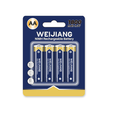 Ni Mh 1.2V AA 2600mah OEM ODM AA NiMH Rechargeable Batteries