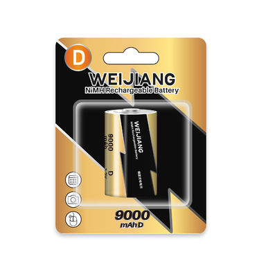Professional OEM Supplier LR20 Rechargeable Batteries 1.2v D Size 9000mAh nimh Battery For Flashlights Electric Toys