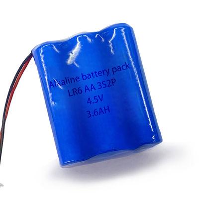 4.5V LR6 Alkaline Battery 3600mah 3S2P Alkaline Battery Pack
