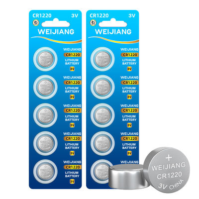 Oem 3v CE Certified Cr1220 Button Cell 40mah For Car Remote Control Bluetooth Headset