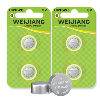 70mah Lithium Battery CR1620 3V Lithium Manganese Dioxide Button Batteries