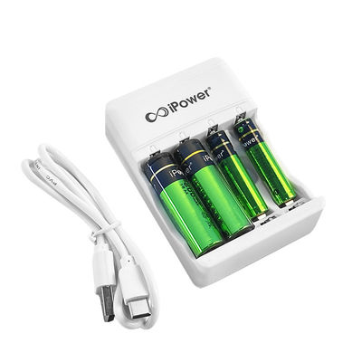4 slots Fast USB  Battery smart Charger AA AAA NiMH NICD Battery Plug-in Charger