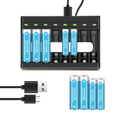 8 Slots AA AAA 1.2V NIMH Small Batteries Ni Cd Battery Charger