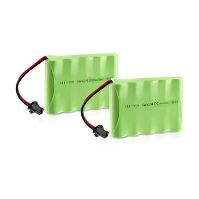 6V AA Charging Aa NiMH Battery Pack Rechargeable 2400mah 5S1P ODM